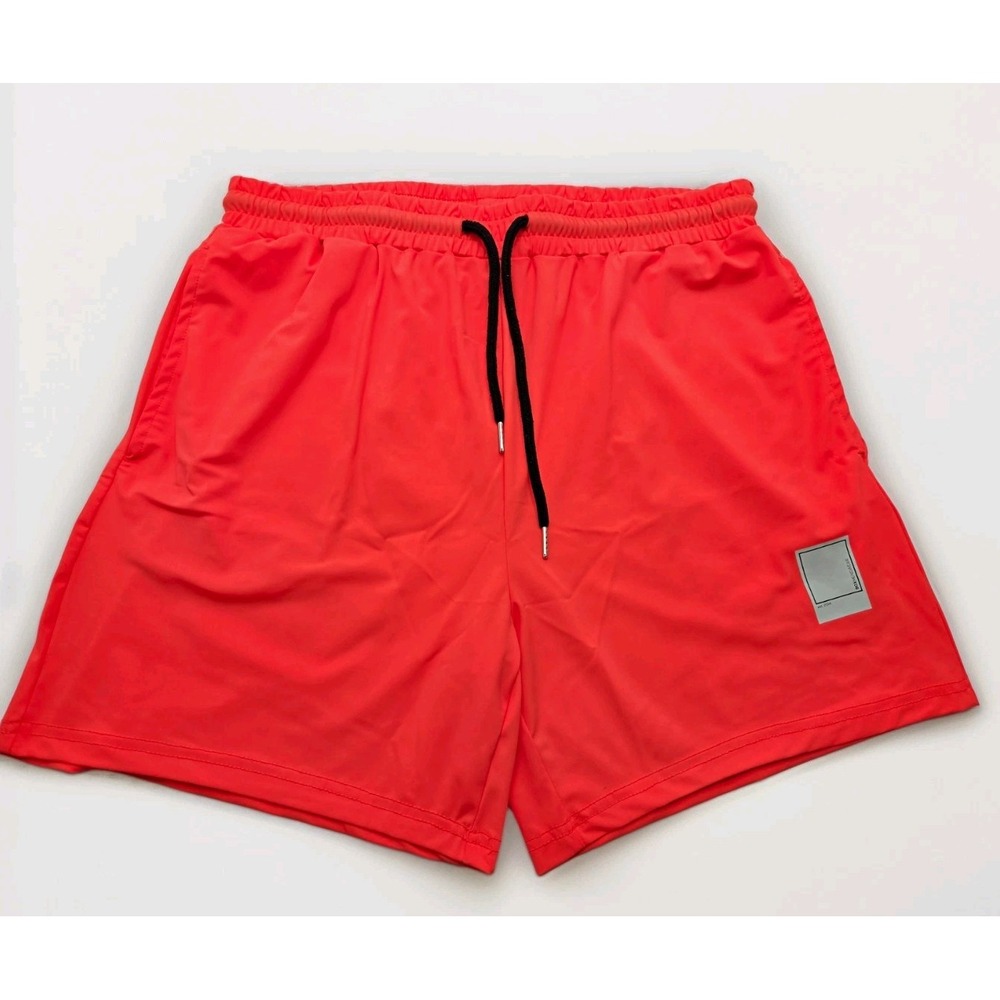 BOX Menswear The Fit Sports Shorts Mens M International Orange Gym Athletic
